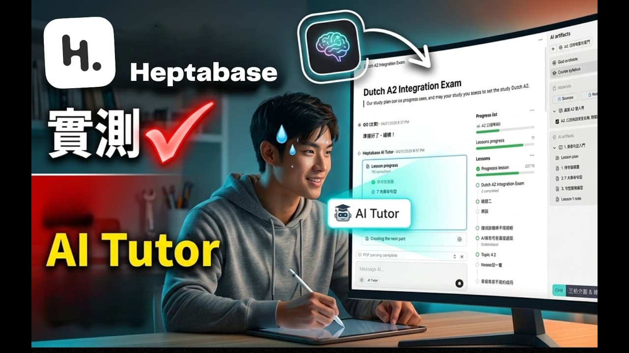 Heptabase AI Tutor｜5 分鐘建立客製化課程，自動生成課綱
